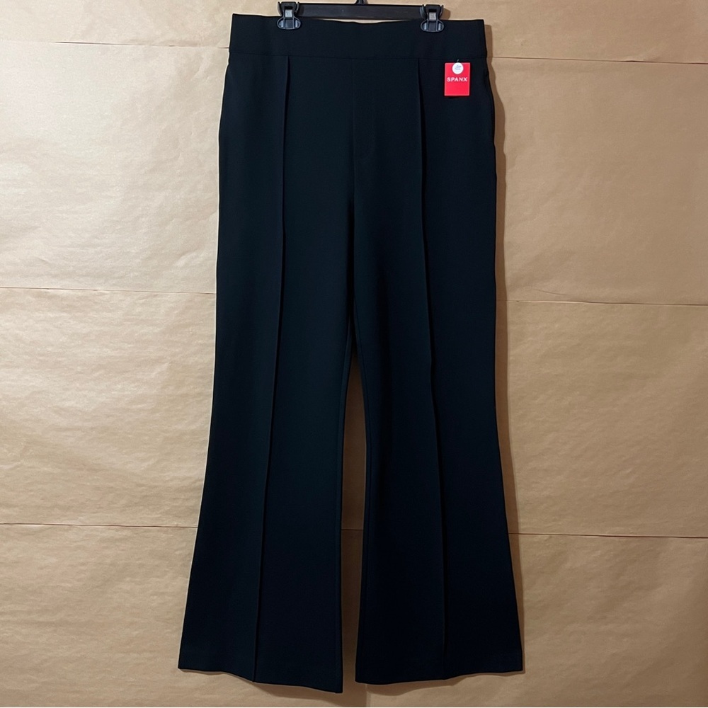 Spanx NWT SPANXsmooth Perfect Fit Ponte Flare Pants High Rise Black Size 2X Tall